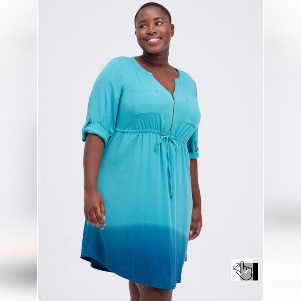 Torrid Zip Front Dress 0X